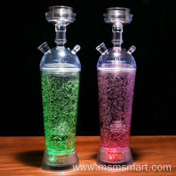 Customnewest design led shisha pocket plastic mini hookah